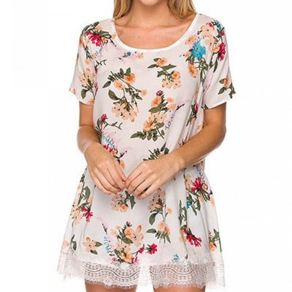 6 PACK!! Floral Laced dressy top